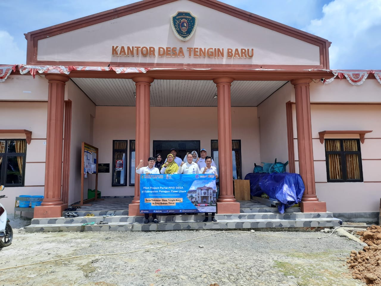 Diskominfo PPU menggelar Pilot Project Portal PPID Desa, Desa yang di tunjuk yaitu Desa Telemow, Desa Tengin Baru dan Desa Babulu Darat