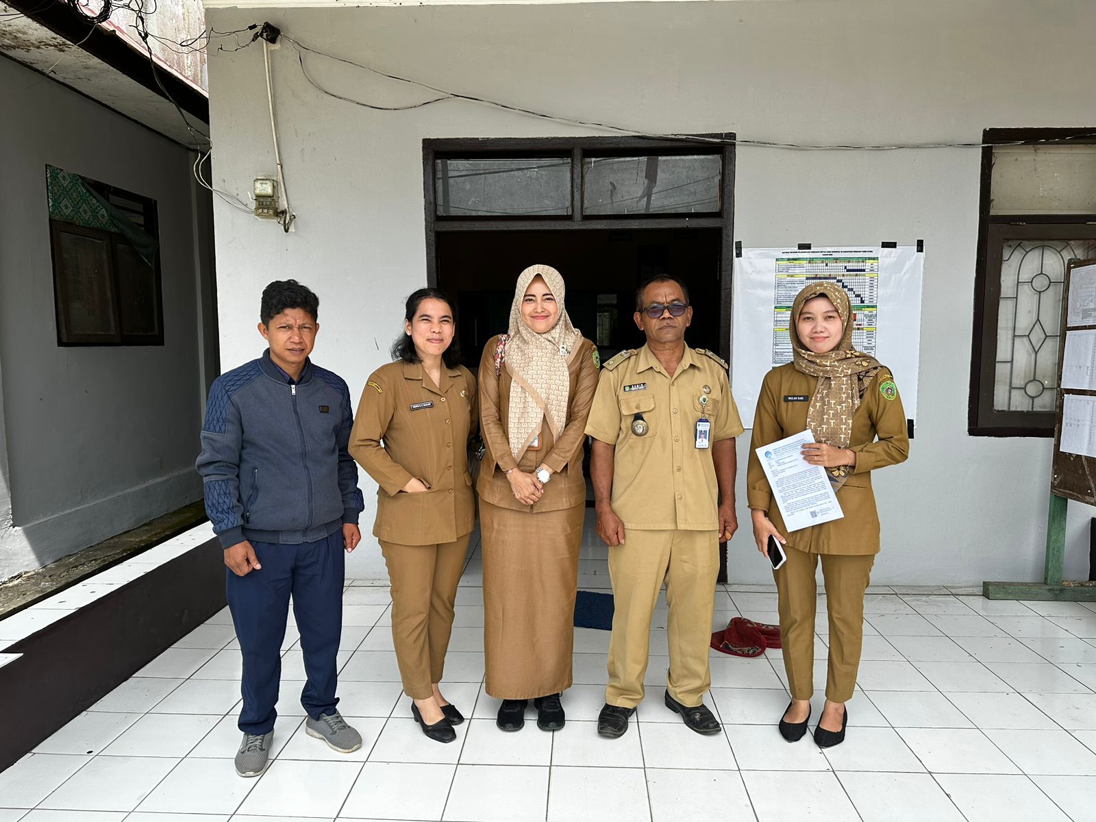 Diskominfo melakukan monitoring dan evaluasi kepada KIM Suko Mulyo Kecamatan Sepaku