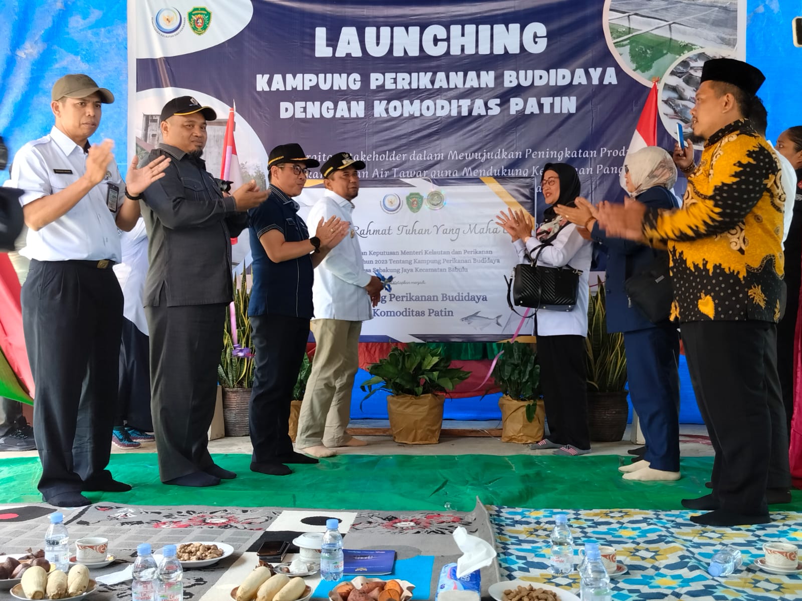 Sekretaris Diskominfo PPU Hadiri Peresmian Desa Sebakung Jaya Sebagai Kampung Perikanan Budidaya