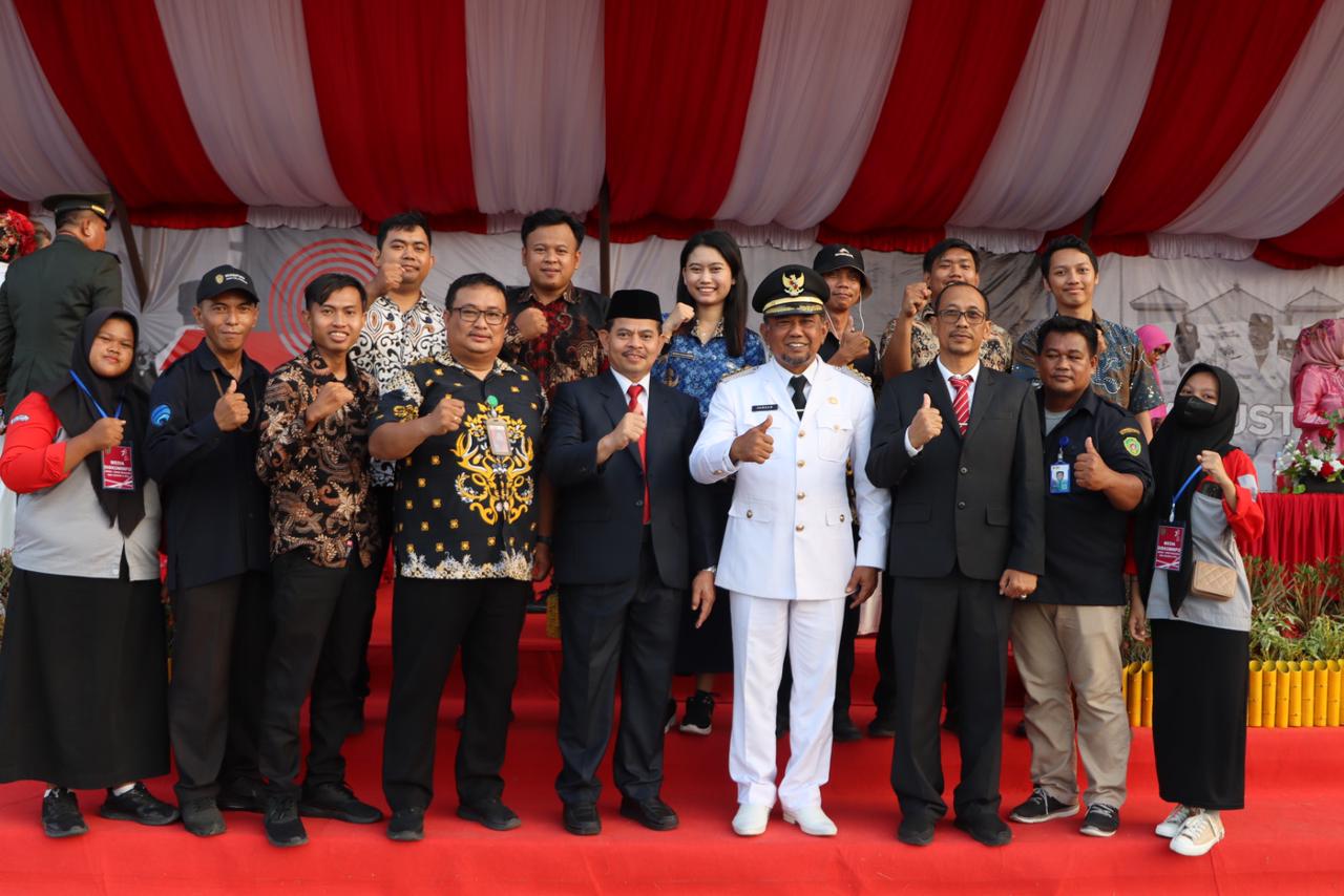 Tim Live Streaming Diskominfo PPU Mendukung Publikasi Kegiatan Upacara Peringatan HUT ke-78 RI Di Kabupaten PPU