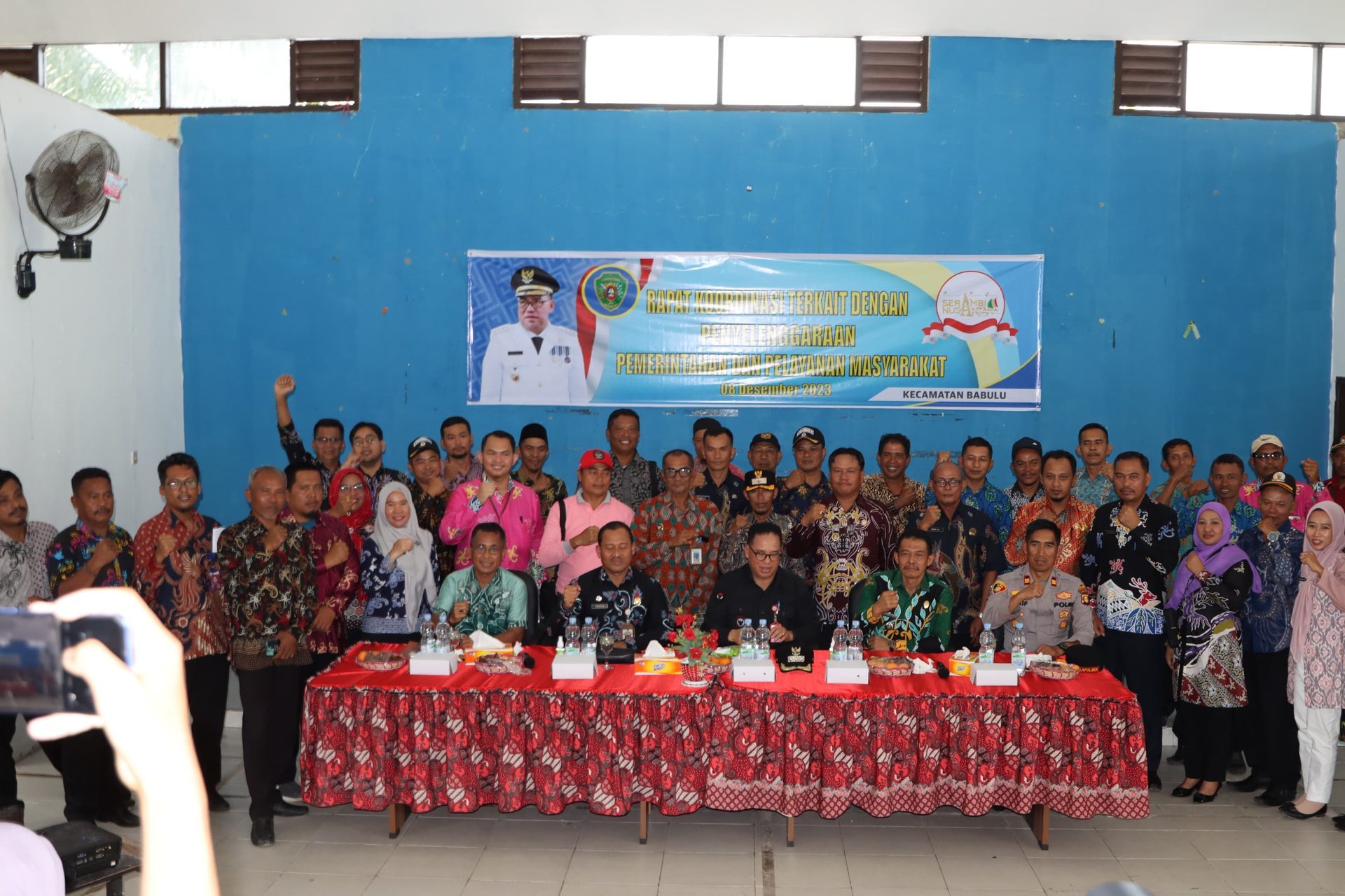 Makmur Marbun Rakor Bersama Camat,  Kades Dan BPD Se-Kecamatan Babulu