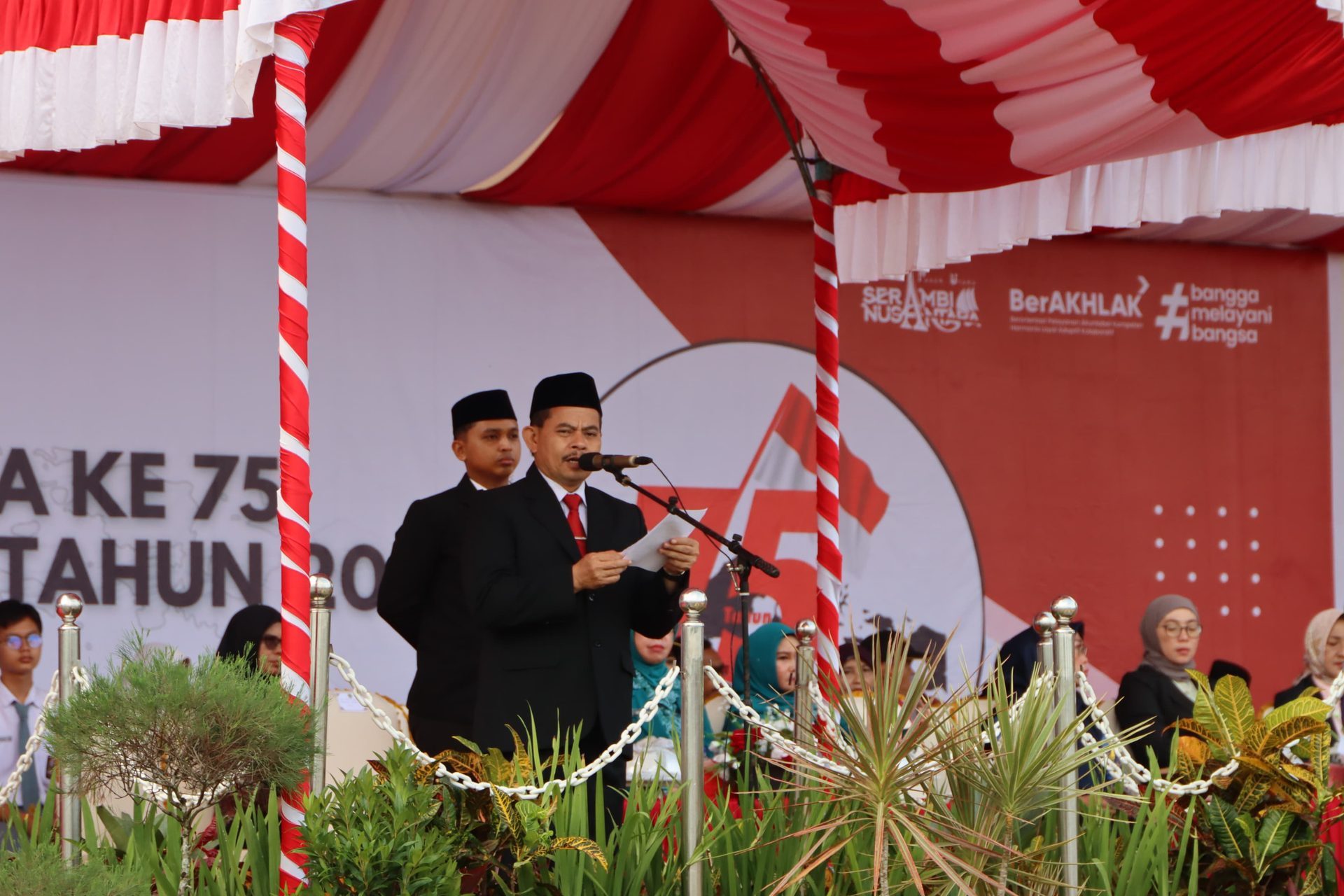 Upacara Hari Bela Negara Ke-75 Tahun 2023, Tohar : Tugas Kita Bersama Dalam Menjaga Kesatuan Dan Persatuan NKRI