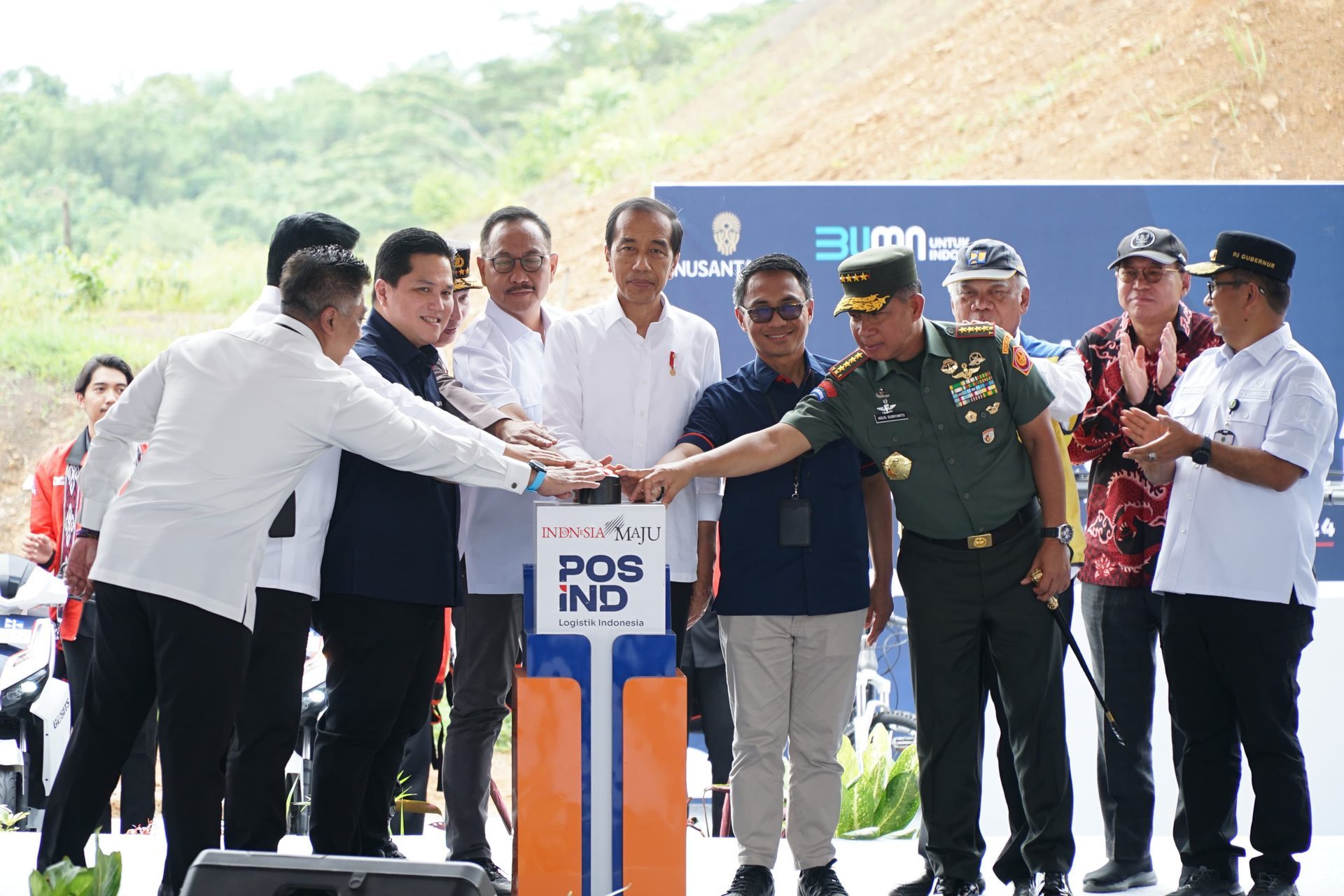 Groundbreaking Nusantara Logistics Hub di IKN, Makmur Marbun Turut Hadir Bersama Rombongan Presiden