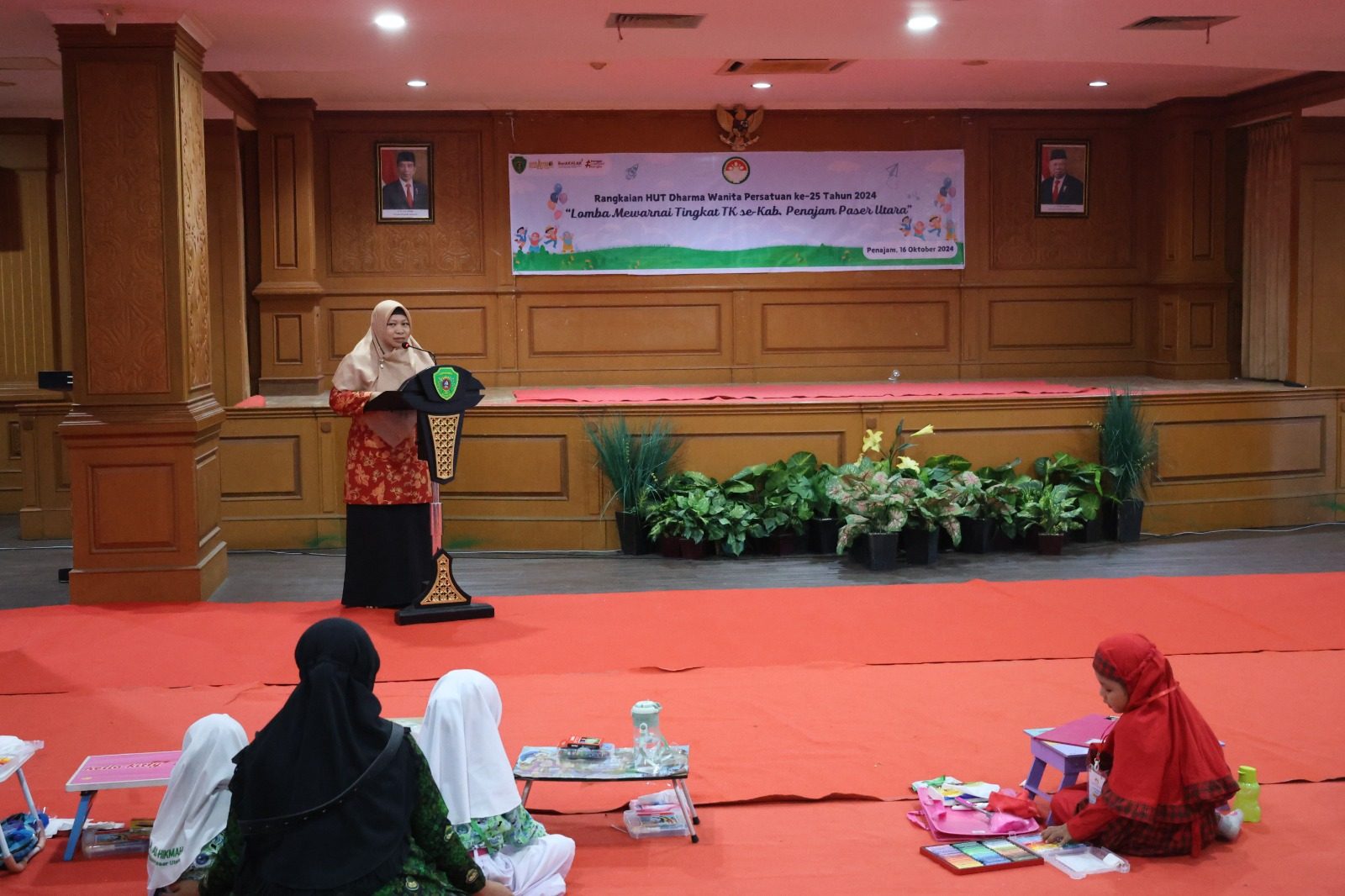 Peringati HUT ke-25, DWP PPU Selenggarakan Lomba Mewarnai Tingkat TK se-PPU