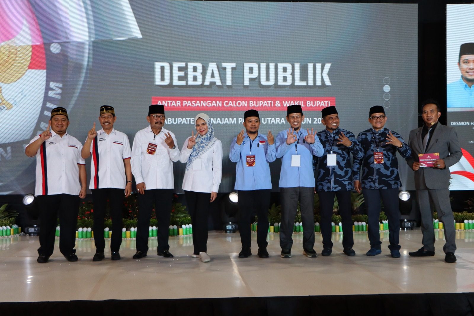 Komisi Pemilihan Umum Kabupaten Penajam Paser Utara Gelar Debat Publik Pertama Calon Bupati dan Wakil Bupati