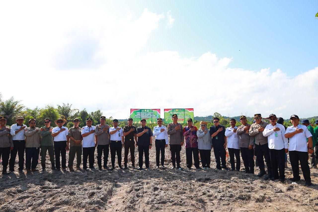 Wabup Abdul Waris Muin Dukung Gerakan Tanam Jagung Serentak di Desa Babulu Darat