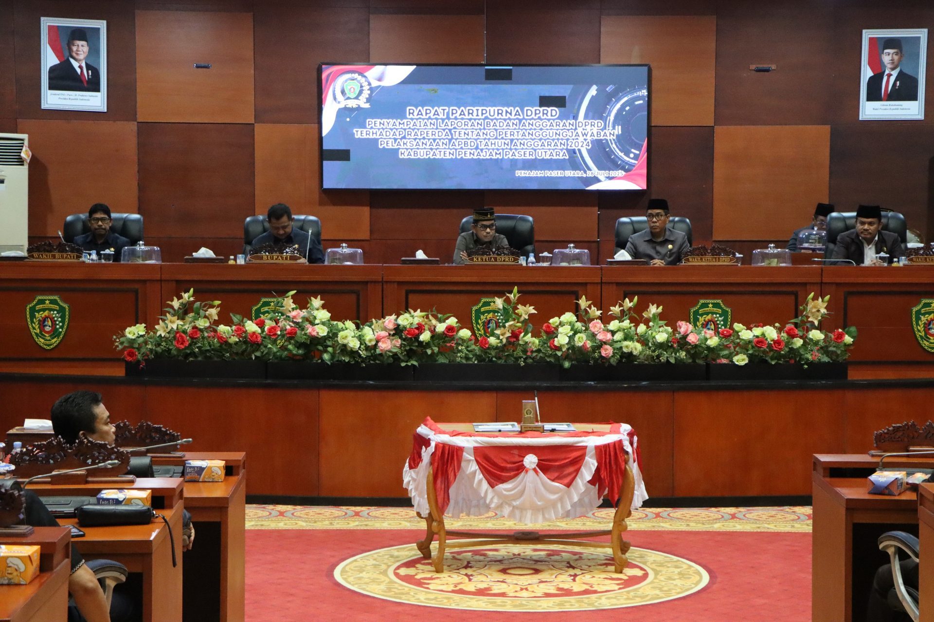DPRD PPU Gelar Rapat Paripurna Penyampaian Laporan Badan Anggaran terhadap Raperda Pertanggungjawaban Pelaksanaan APBD Tahun Anggaran 2024