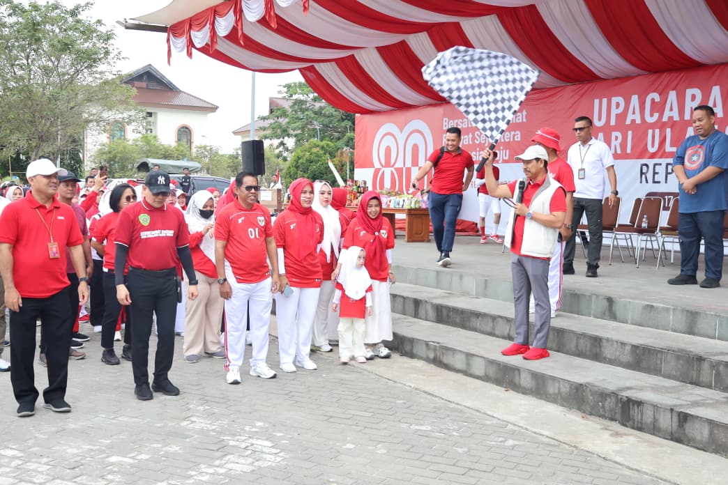 Setkab PPU Gelar Rileksasi Massal, Merayakan  HUT RI ke-80 dengan Semangat  Kebersamaan