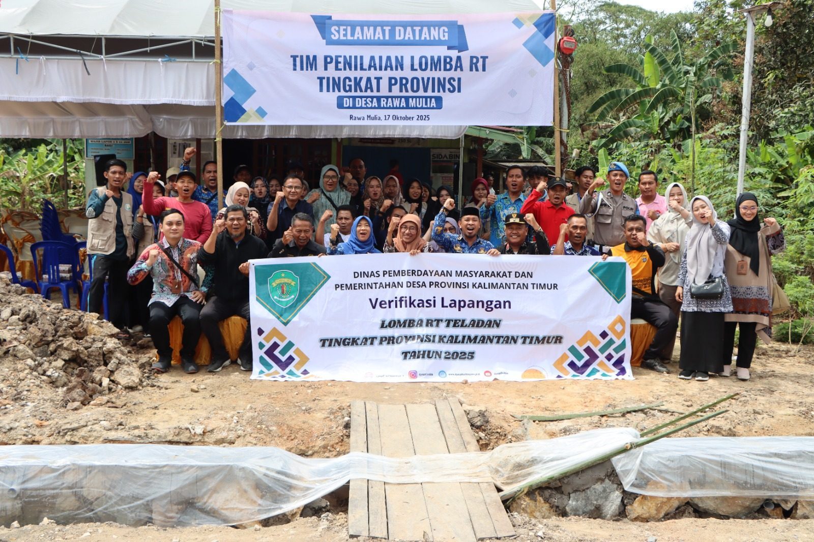 DPMD Provinsi Kalimantan Timur Lakukan Verifikasi Lapangan Lomba RT Teladan di Desa Rawa Mulia, Kecamatan Babulu