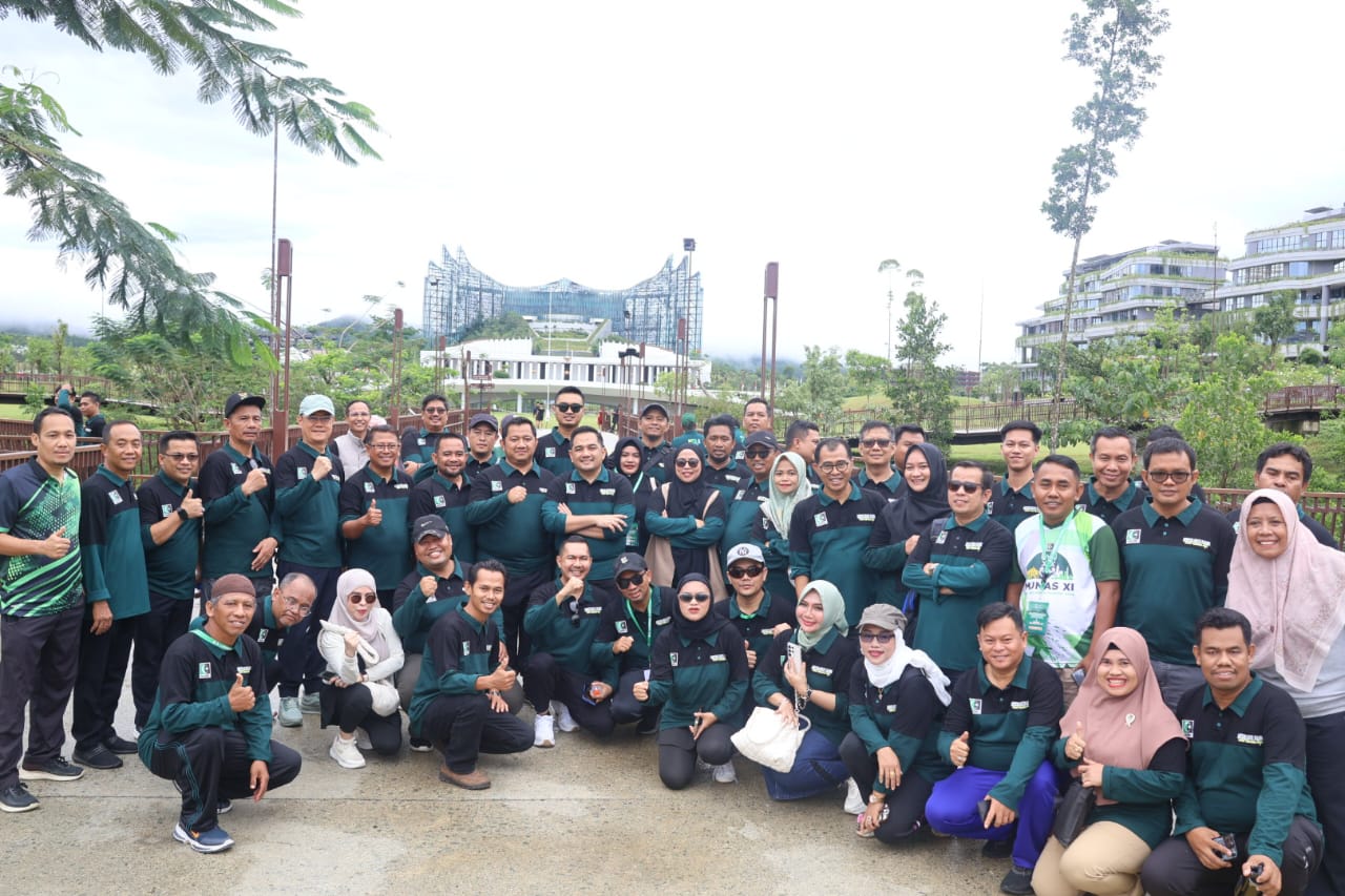 Bupati Mudyat Noor Tanam Pohon di IKN, Dukung Gerakan Hijau KAHMI