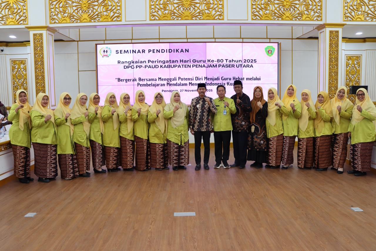 Rangkaian Peringatan Hari Guru ke-80 Tahun 2025, DPC PP–PAUD PPU Gelar Seminar Pengembangan Kompetensi Guru