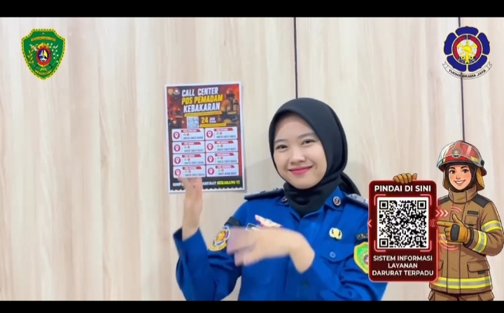 Dinas PKP PPU Sebarluaskan Layanan Darurat melalui Videotron Diskominfo