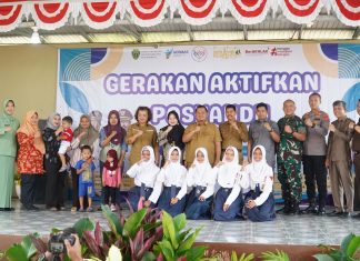 Hadiri Gerakan Aktifkan Posyandu, Bupati Mudyat Noor Ajak Masyarakat Rutin Skrining Kesehatan dan Cegah Stunting