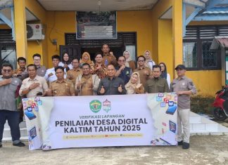 Kominfo Dampingi Verifikasi, Desa Rintik Kukuhkan Posisi di Penilaian Desa Digital Kaltim